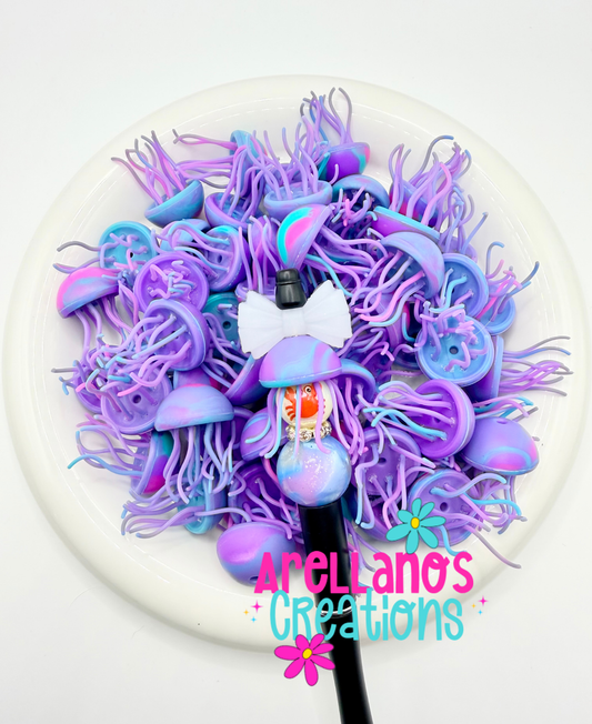 3D multicolor jelly fish EXCLUSIVE focal