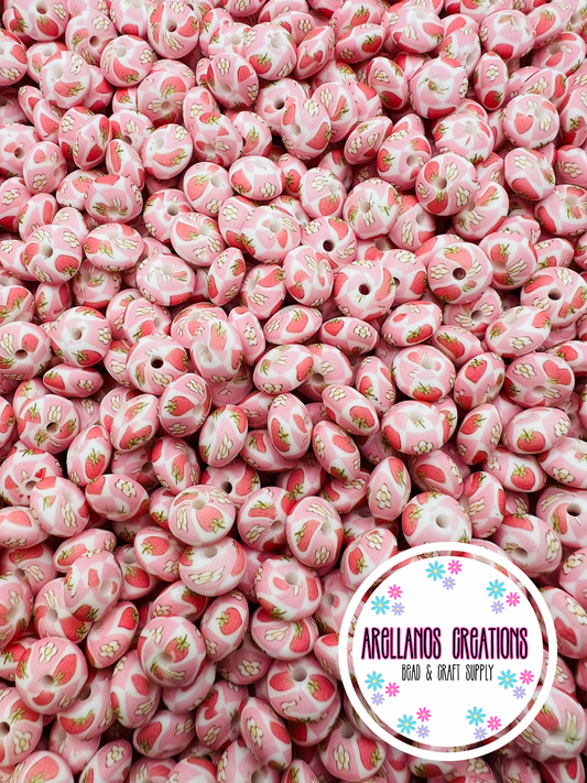 12mm strawberry daisy checkered silicone lentil spacers EXCLUSIVE