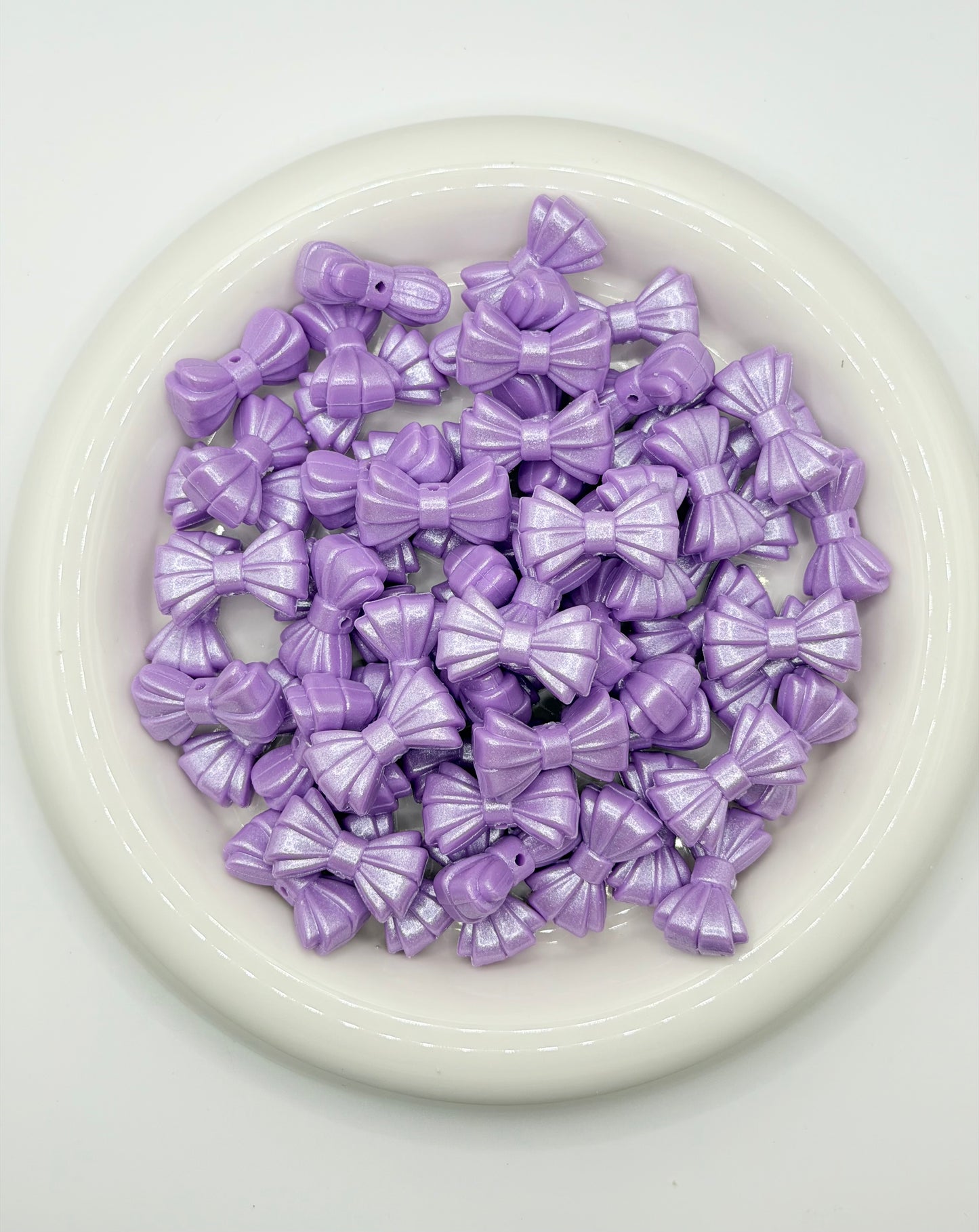 B-174 3D Lavender OPAL Ribbed Bow Focal EXCLUSIVE