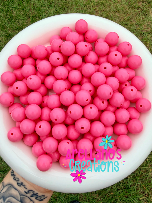 SL-132 flamingo pink liquid silicone beads (1PC)