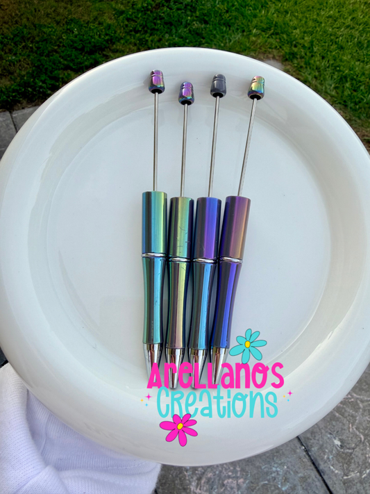 Grey opal beadable pen (1PC)