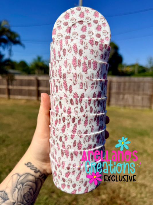 TB-117 Pink Santa baby silicone tumbler boot EXCLUSIVE (1PC)