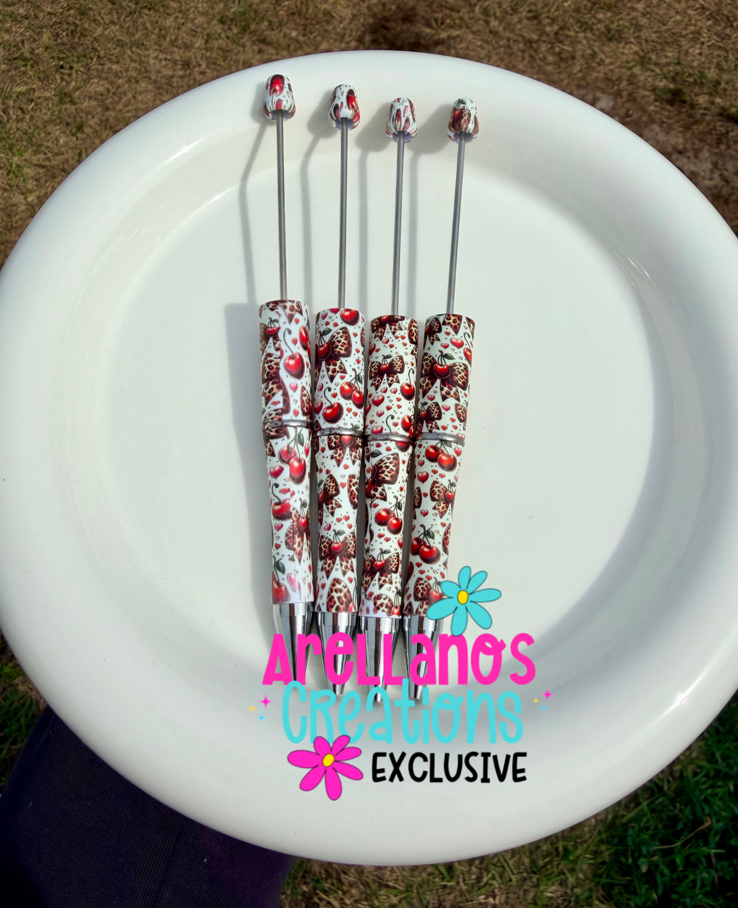 Wild cherries printed pens (1PC) EXCLUSIVE