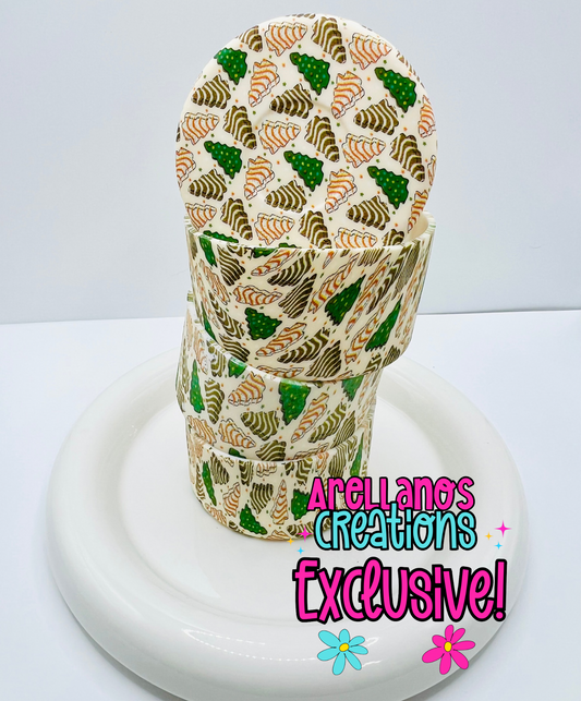 Christmas tree cake printed silicone tumbler boot EXCLUSIVE