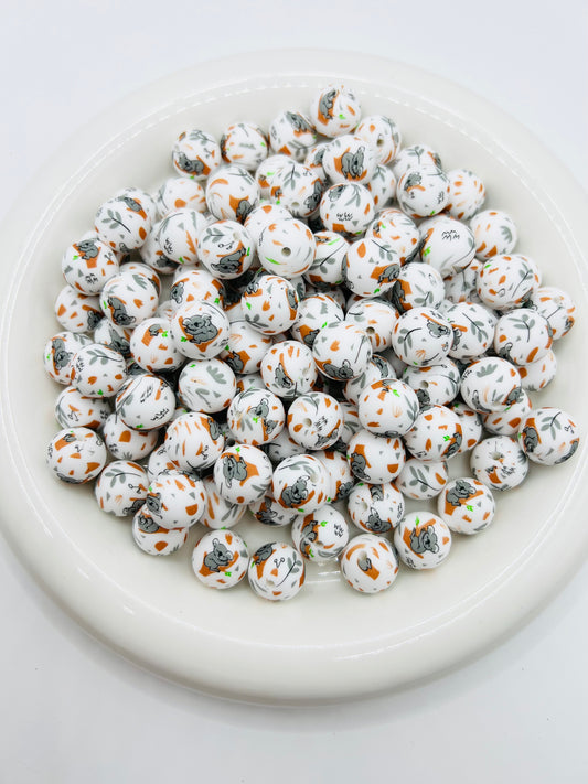 15mm koala era silicone beads
