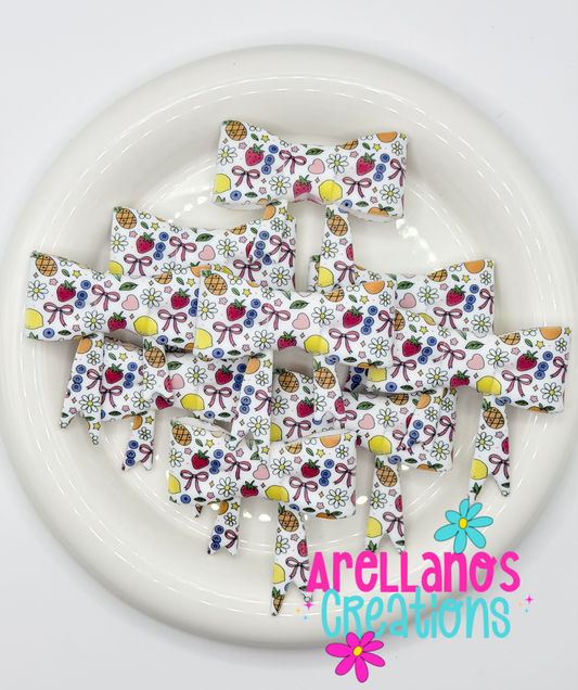 #218 Coquette Fruit Large Bow Focal