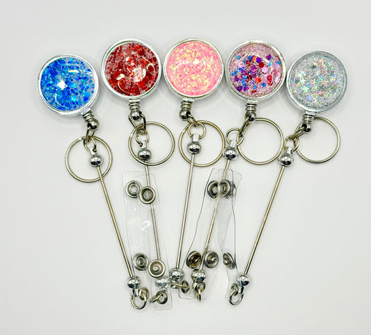 Sparkle Glitter Badge Reels (1ct)