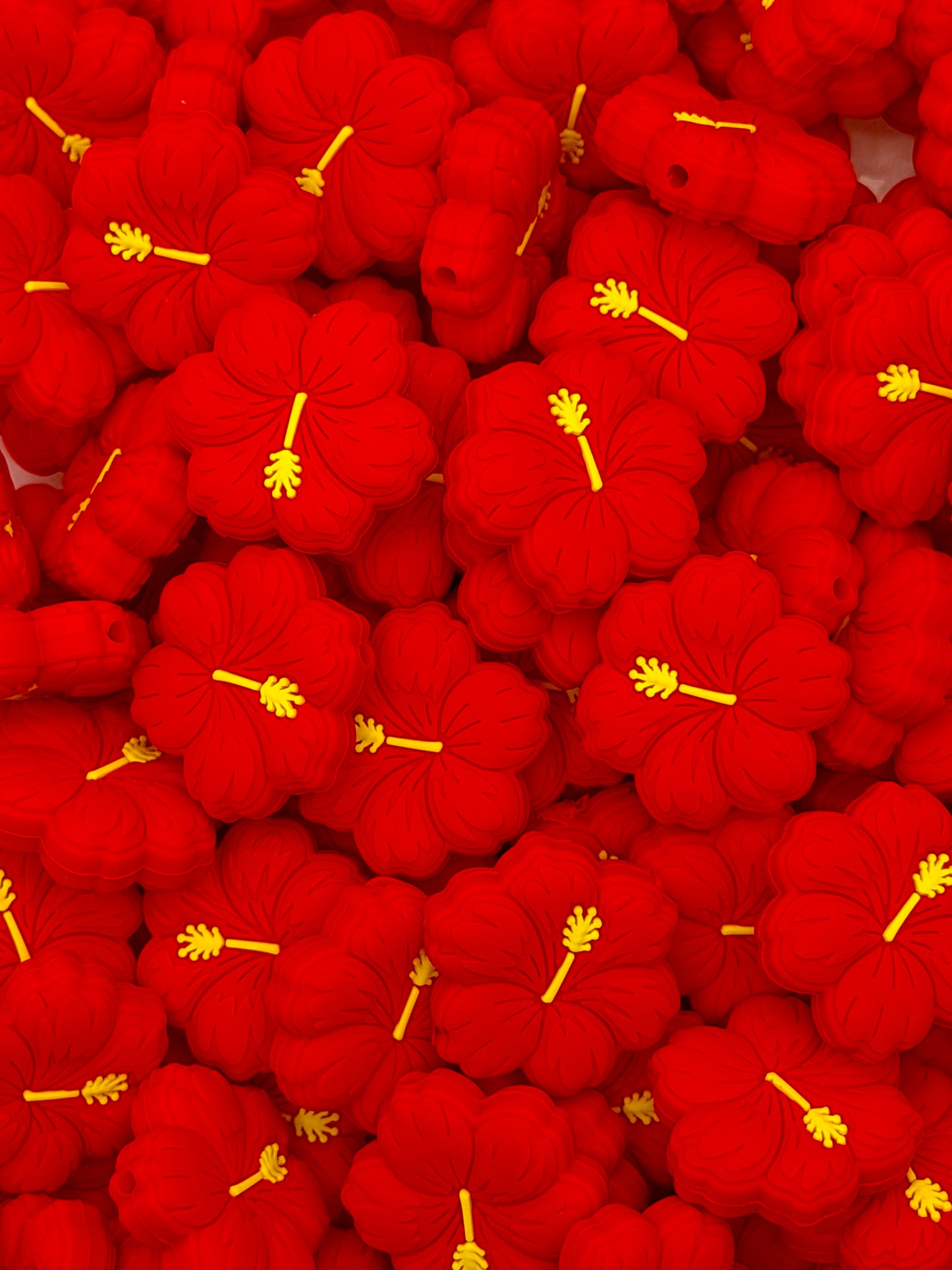 Red Hibiscus Flower Focal