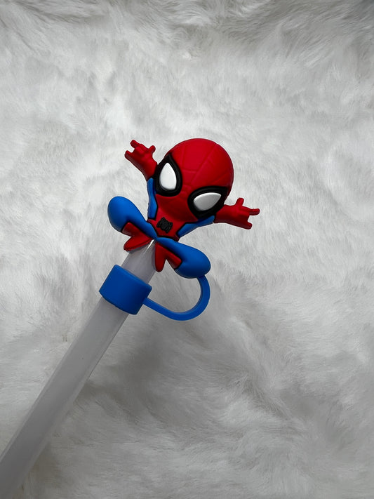 3D Spider guy straw topper (PVC)