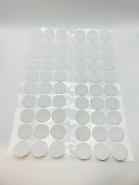 White Velcro patches (pack of 30)