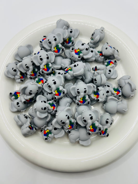 3D autism awareness elephant focal
