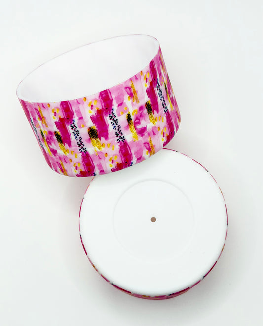 Hot pink water brush silicone tumbler boot (1ct)