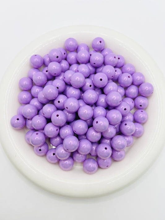 15mm lavender opal silicone beads