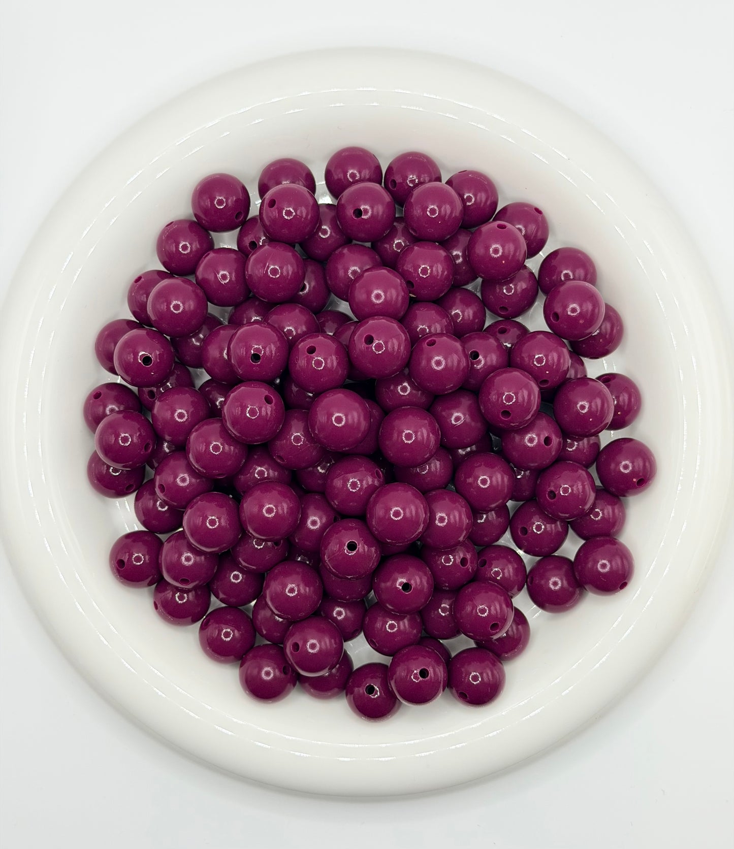 SL-116 15mm cranberry liquid silicone beads