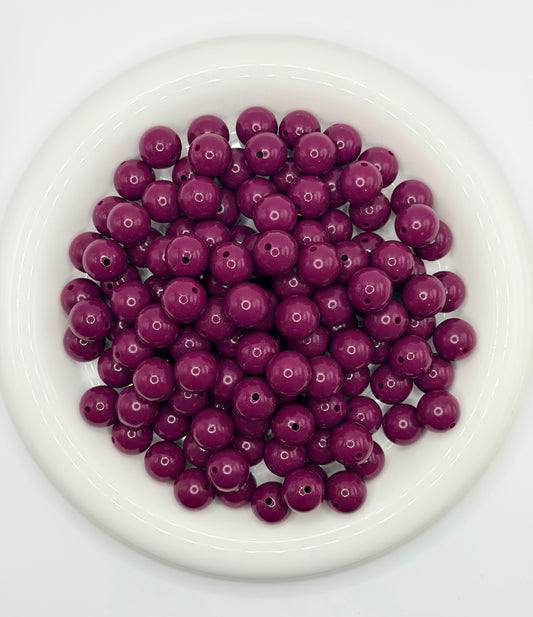 SL-116 15mm cranberry liquid silicone beads