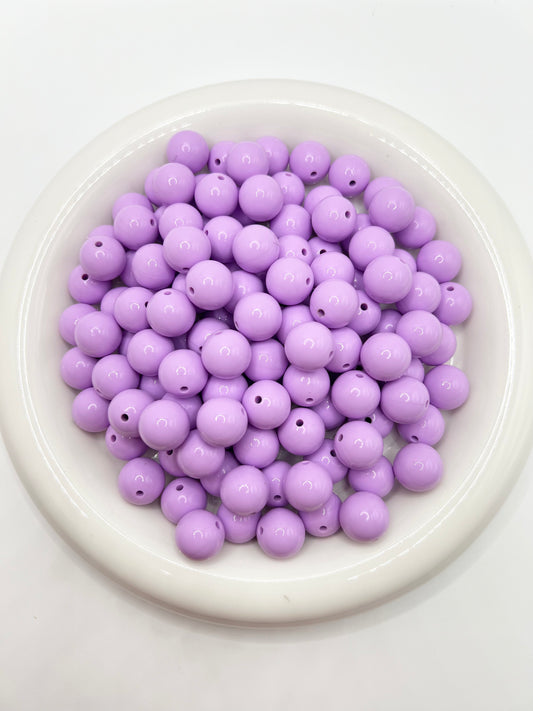 15mm lavender liquid silicone beads