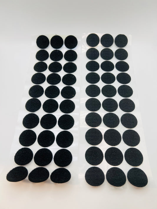 Black Velcro patches (pack of 30)