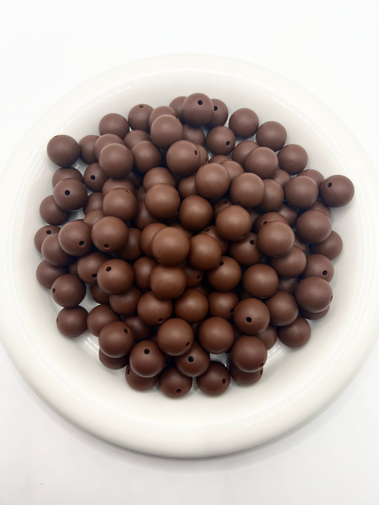 15mm fudge solid silicone beads