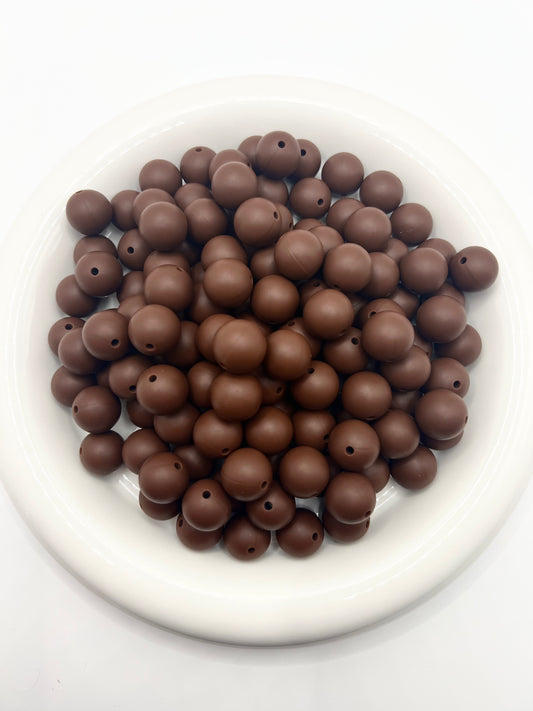 15mm fudge solid silicone beads