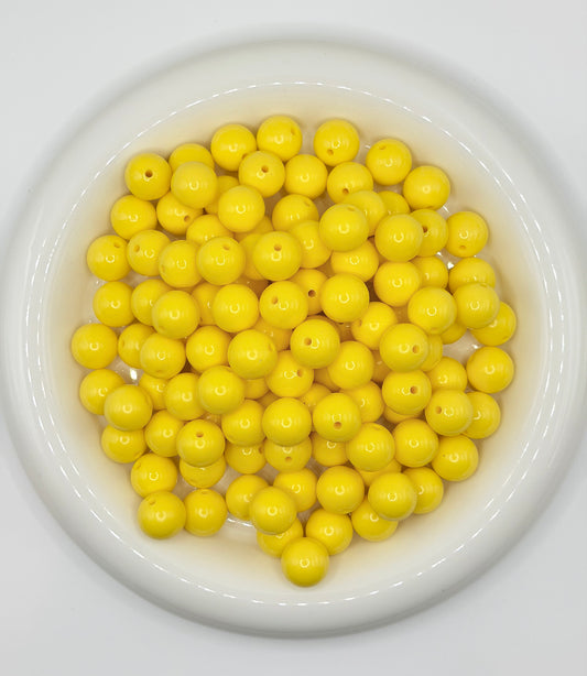 SL-106 15mm bright yellow liquid silicone beads