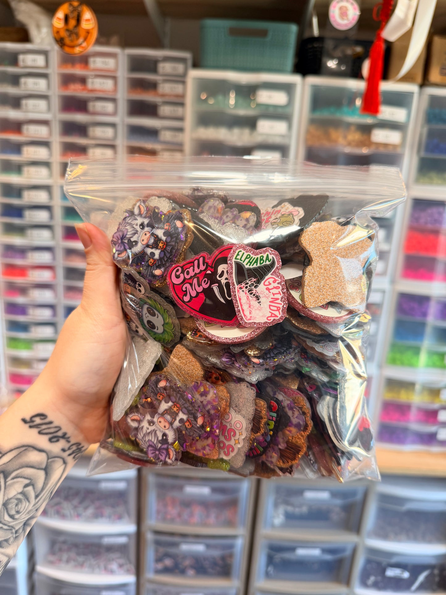 DESTASH Acrylic Flatback Mix Bags (completely random & super cheap!!)