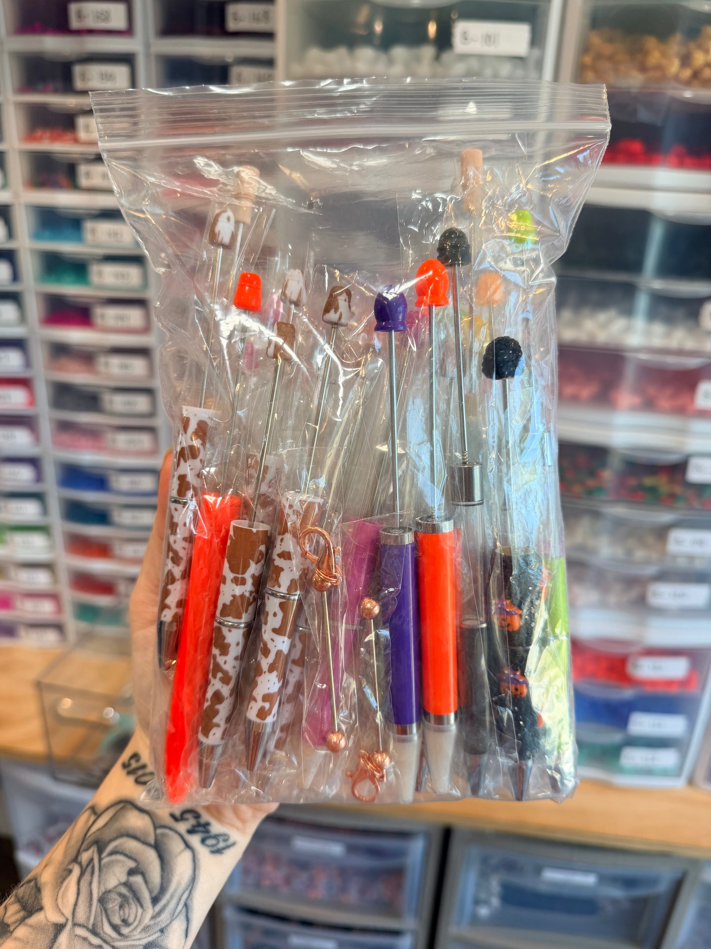DESTASH - Full bag of beadable pen sorta + Apple Watch Bands