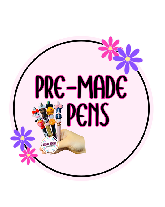 Pre-Made beaded pens (please read description)
