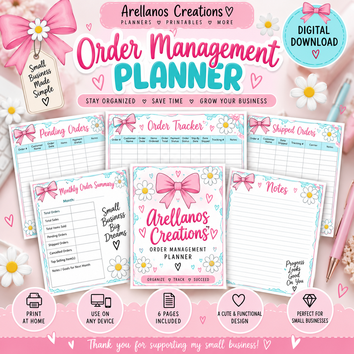 Order Management Planner [Digital File]