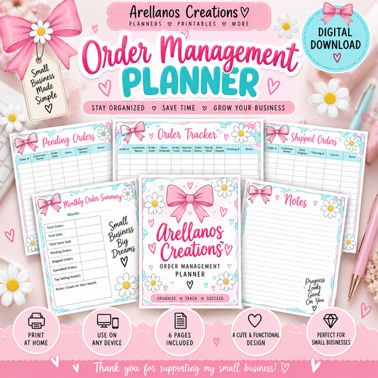 Order Management Planner [Digital File]