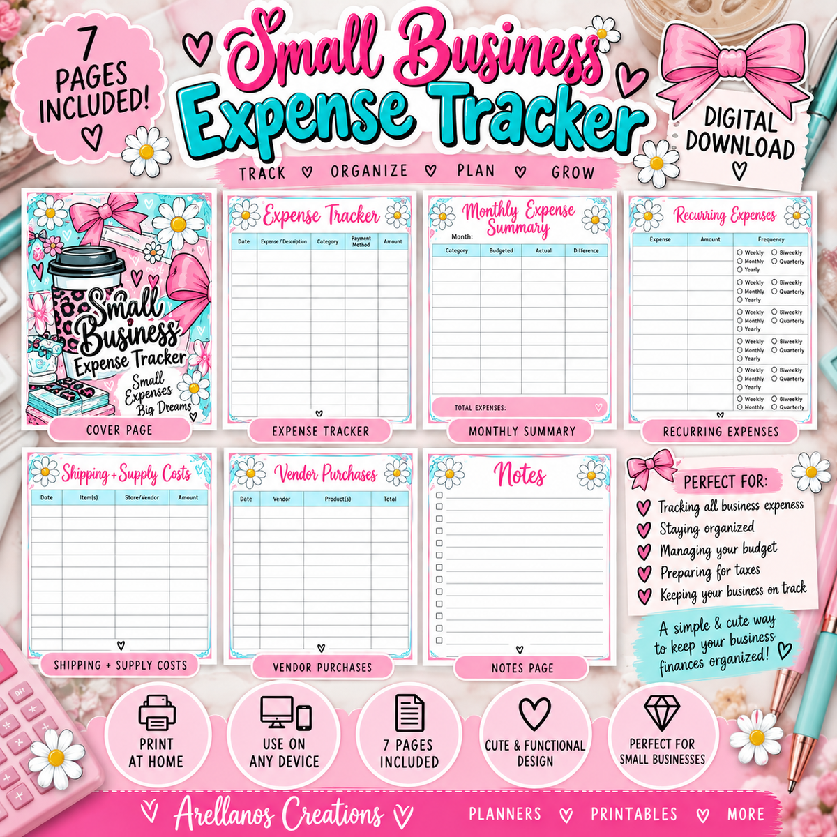 Small Business Expense Tracker [Digital File]