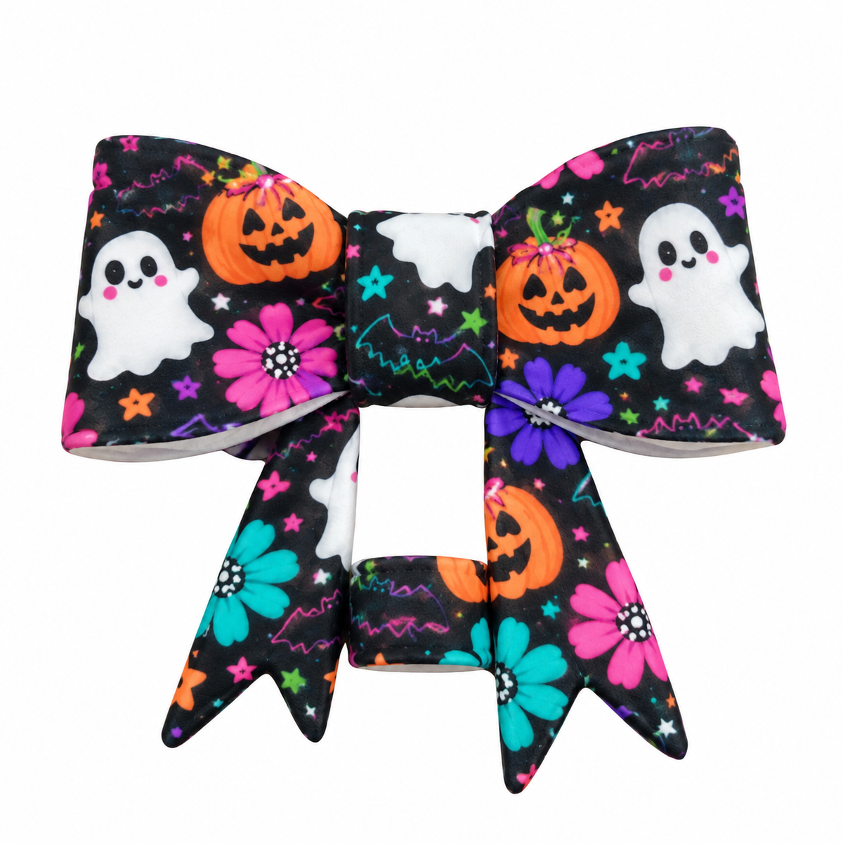 Neon Floral Spooky large bow straw topper EXCLUSIVE RESTOCK 1ct