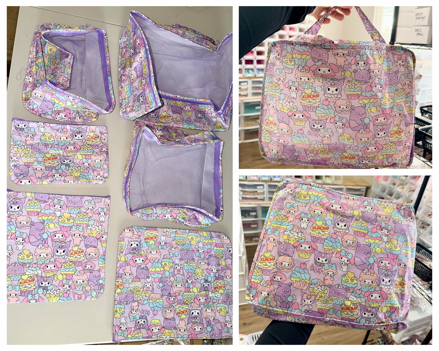 6PC San Friends Travel Bag Sets (WHOLESALE PRICE)